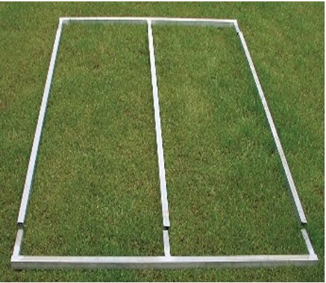 Basamento in Acciaio Zincato BS/BH - 25x25/19/28 - Sostegno Robusto 232x232 cm - CABEX - Idea giardino