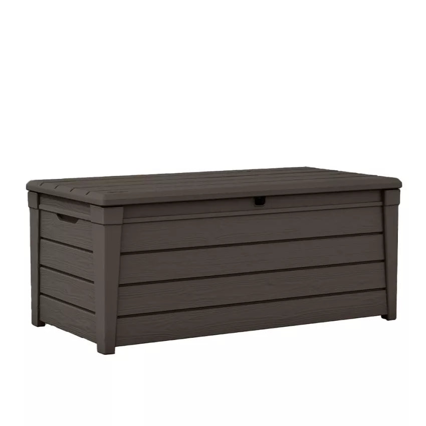 Baule Cassapanca in Resina Brightwood Marrone, 1,01 m², Capacità 454L - Keter - Idea giardino