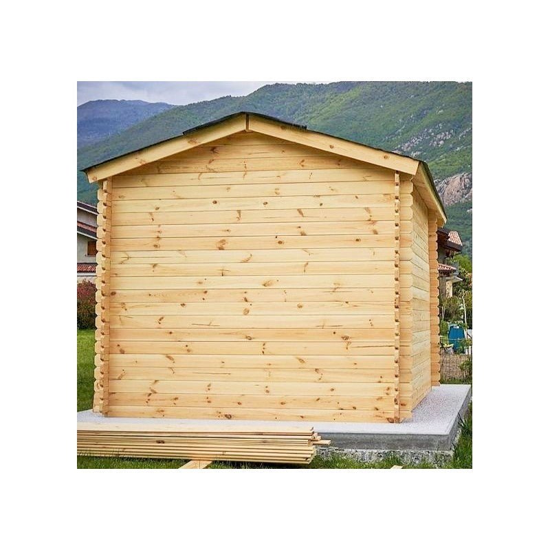 Casetta in Legno BLOCK 25x3/28 - 7,50 mq Spessore 28 mm - CABEX - Idea giardino