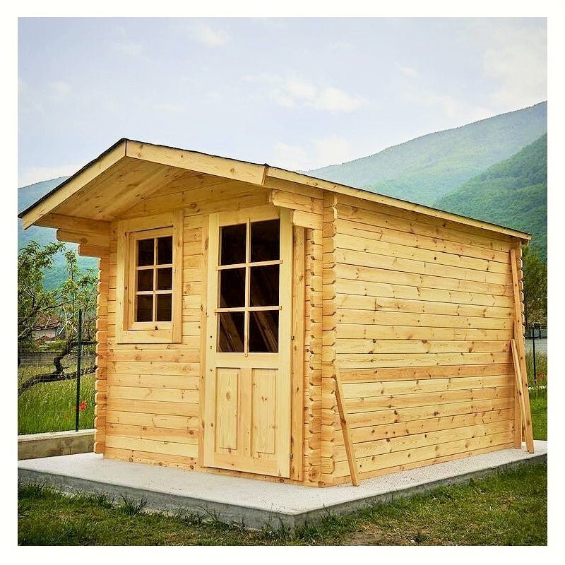 Casetta in Legno BLOCK 3x3/28 - 9,00 mq Spessore 28 mm - CABEX - Idea giardino