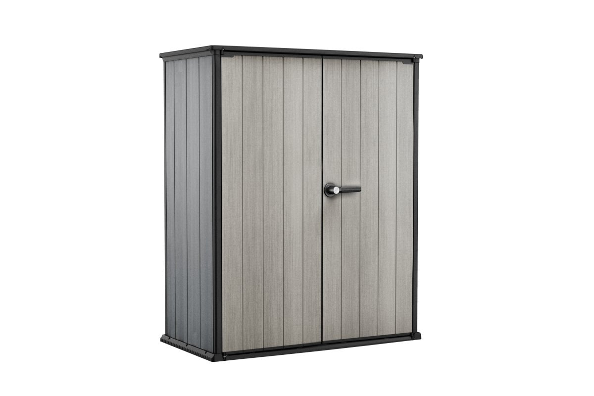 Porta Attrezzi in Resina High-Store+ Grigio, 1,03 m², Capacità 1400L - Keter - Idea giardino