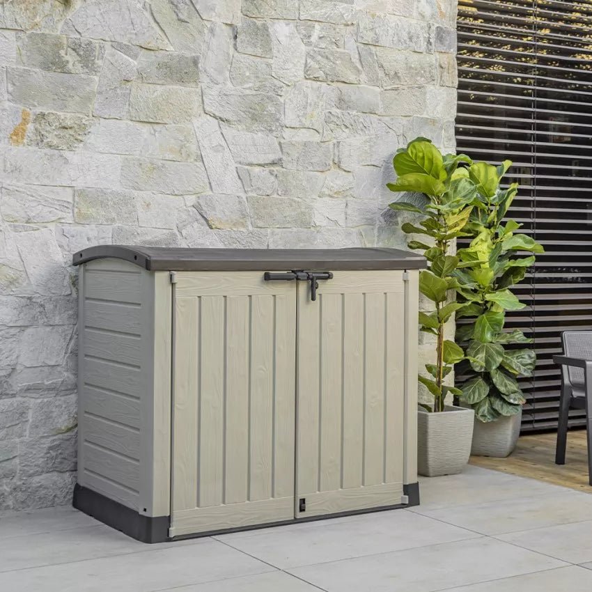 Porta Attrezzi in Resina Store-It-Out Arc Beige, 1,20 m², Capacità 1200L - Keter - Idea giardino