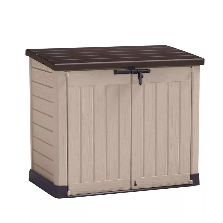 Porta Attrezzi in Resina Store-It-Out Max Beige, 1,20 m², Capacità 1200L - Keter - Idea giardino